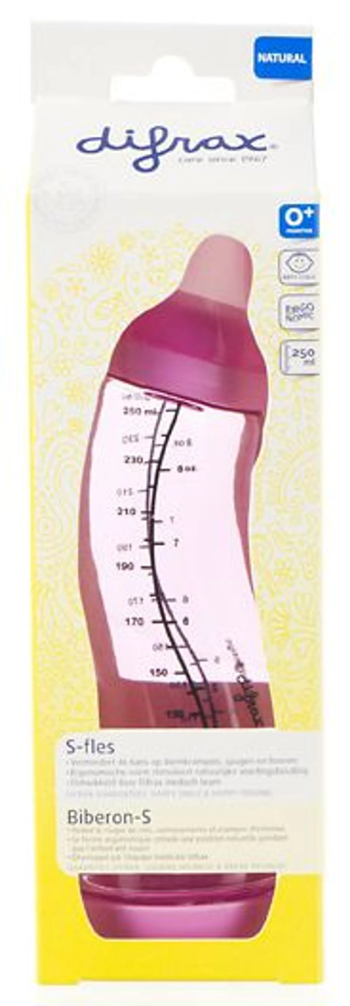 Difrax S-fles Natural Girl 250ml