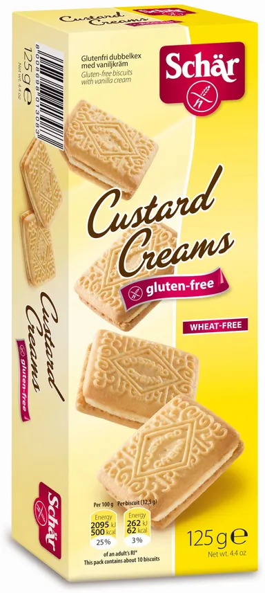 Schar Custard Creams Biscuits125g 6978