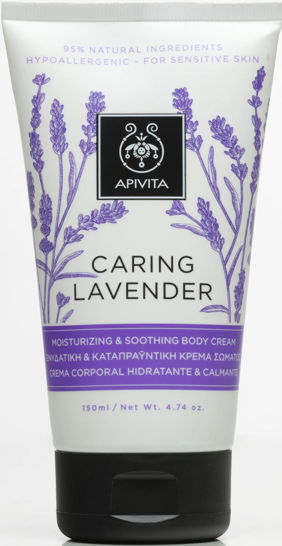 Apivita Creme Corps, Hydratante Et Apaissante Lavande 150ml