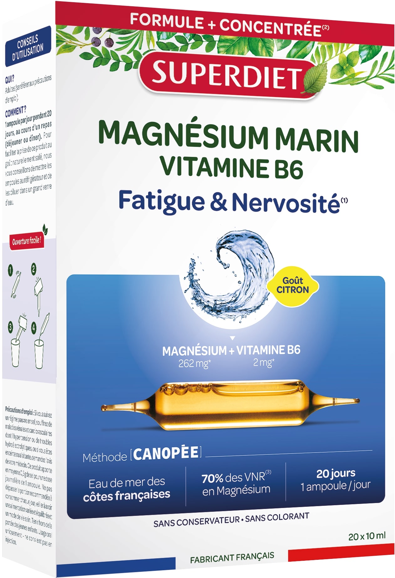 Superdiet Zeemagnesium Vitamine B6 Ampullen 20x10 ml - Superdiet