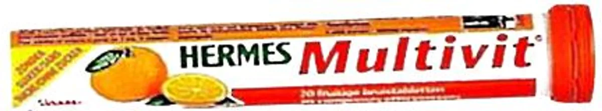 Hermes Multivit Extra 20 Comprimés Effervescents Orange