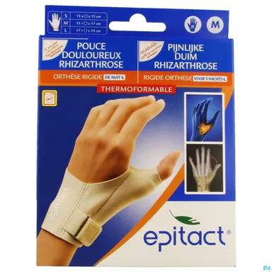 Epitact Stevige Orthese Nacht Duim Rechts M