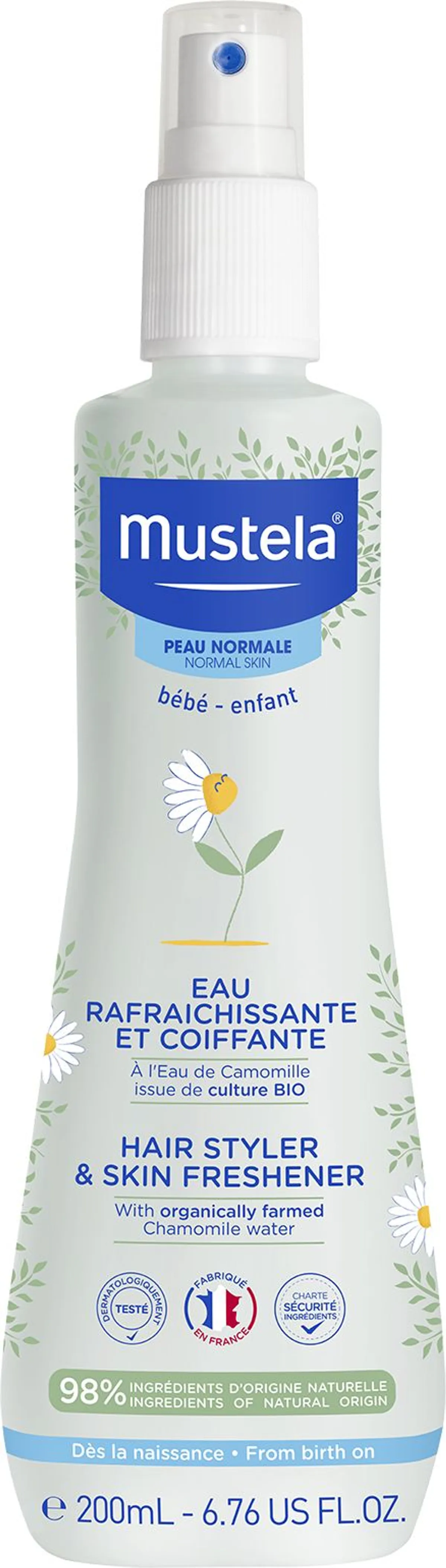 Mustela PN Eau Rafraichissante Coiffante Eau De Camomille Bio 200ml