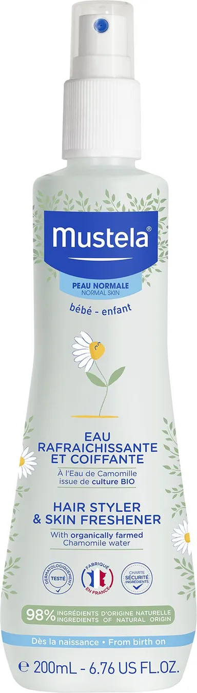 Mustela PN Eau Rafraichissante Coiffante Eau De Camomille Bio 200ml