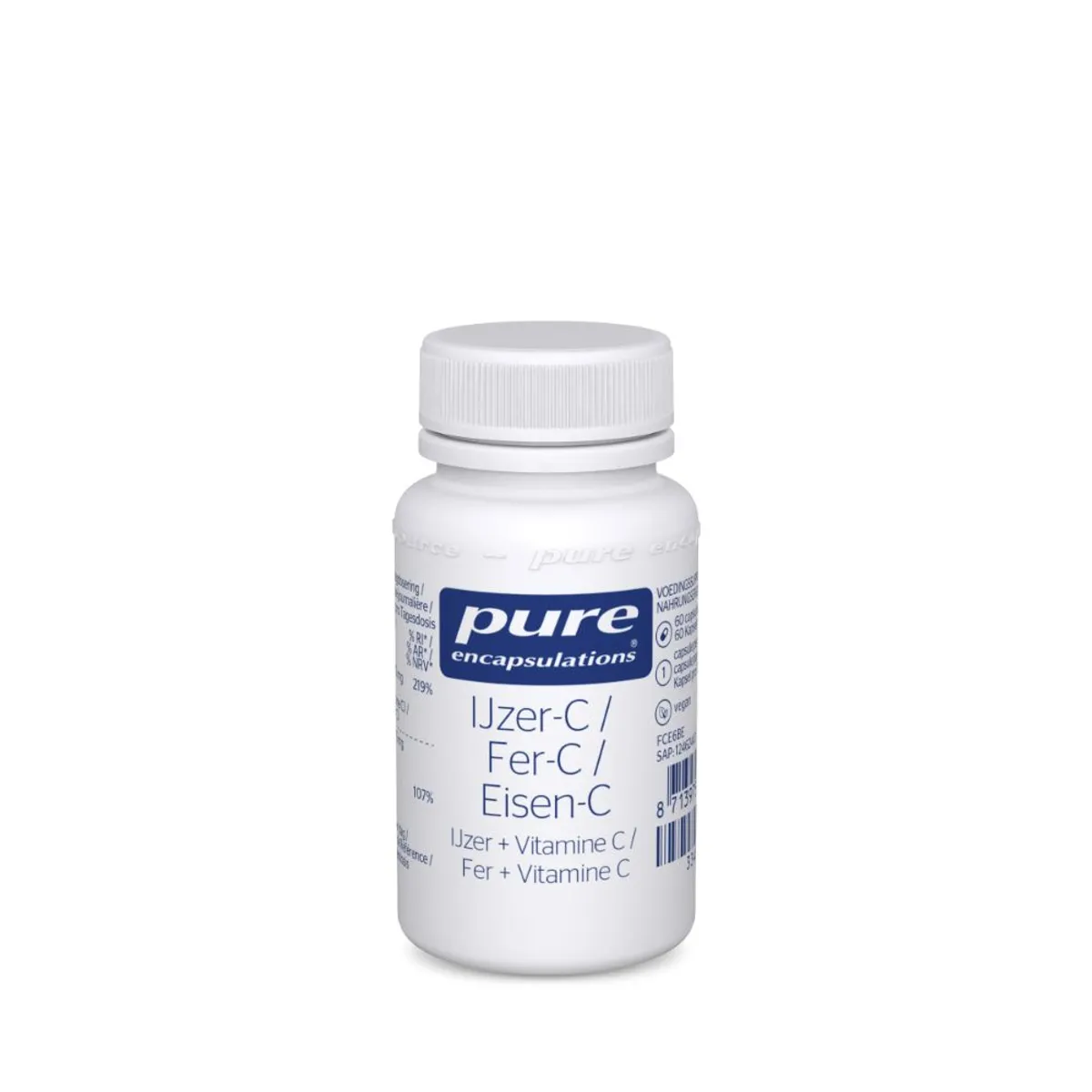 Pure Encapsulations Ijzer-C 60 Capsules