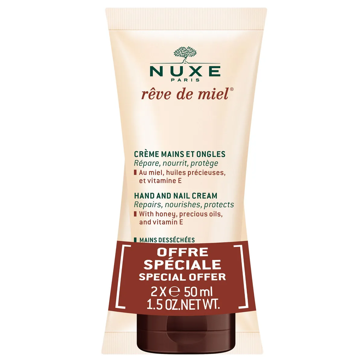 Nuxe Reve De Miel Handcrème Nagels Duo 2x50ml (speciale prijs)