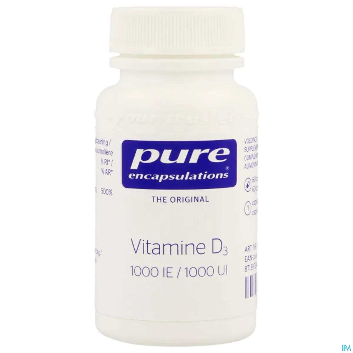 Vitamine D3 1000 UI 60 Capsules