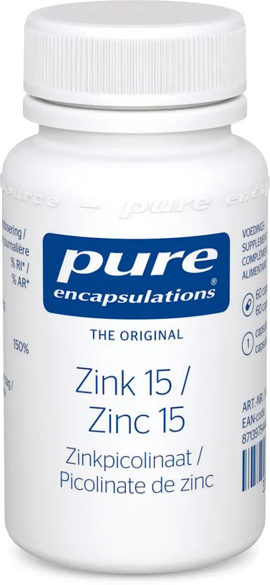 Zinc 15 Picolinate De Zinc 60 Capsules