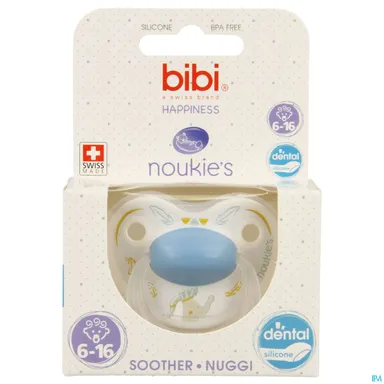 BIBI Fopspeen Happiness Noukie Bao en Wapi (van 6 tot 16 maanden)