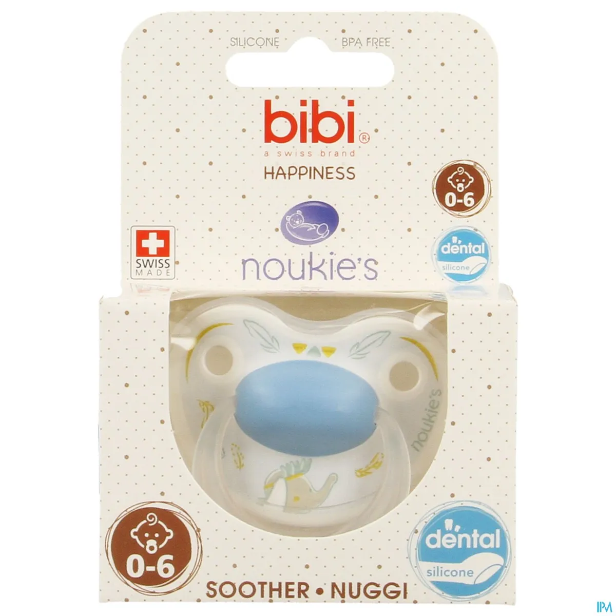 BIBI Fopspeen Happiness Noukie Bao en Wapi (van 0 tot 6 maanden)