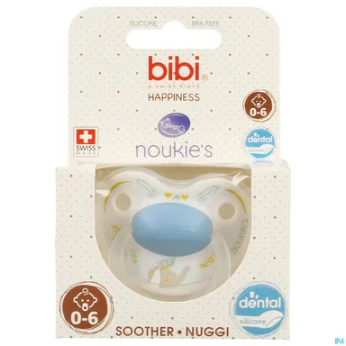 BIBI Fopspeen Happiness Noukie Bao en Wapi (van 0 tot 6 maanden)