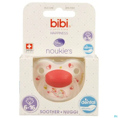 BIBI Fopspeen Happiness Noukie Anna en Pili (van 6 tot 16 maanden)