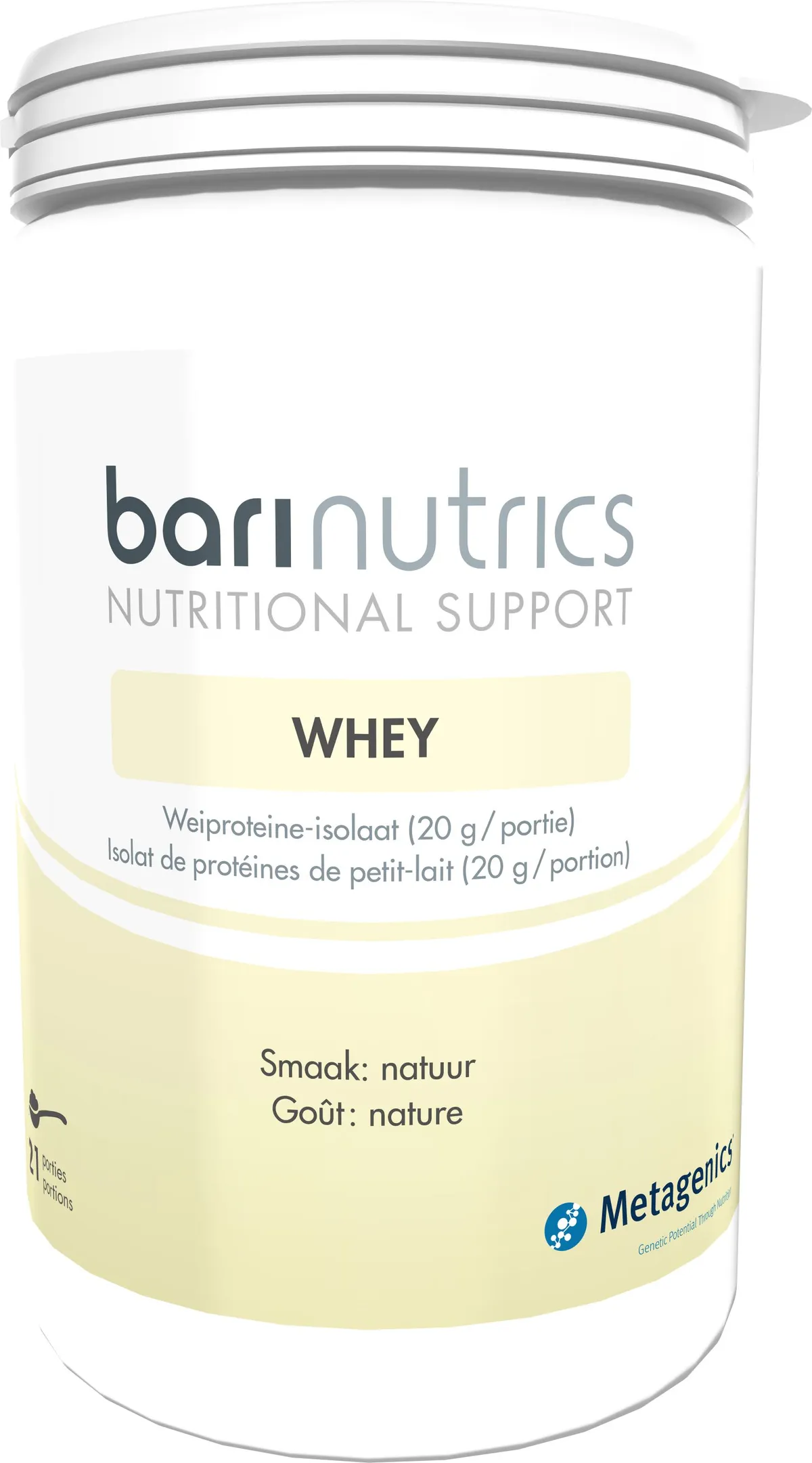 BariNutrics Whey Poudre Nature 21 Portions