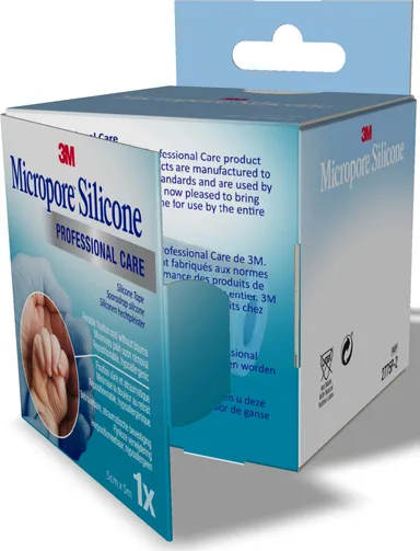 Micropore 3M Sparadrap Silicone 5cm x 5m