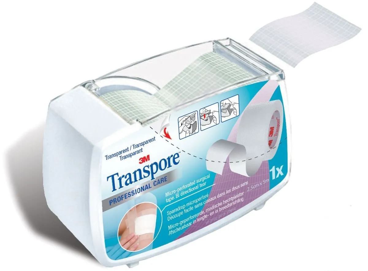 Transpore 3M Sparadrap Microperforé 2,5cm x 5m
