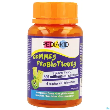 Pediakid Gummies Probiotiques 60 Gommes A Mâcher