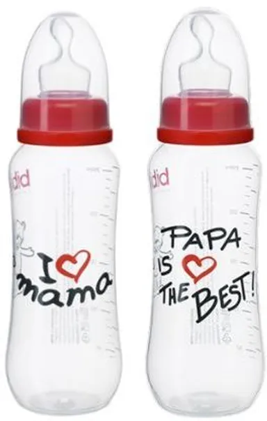 BIBI Biberon Verre Mama ou Papa 250ml