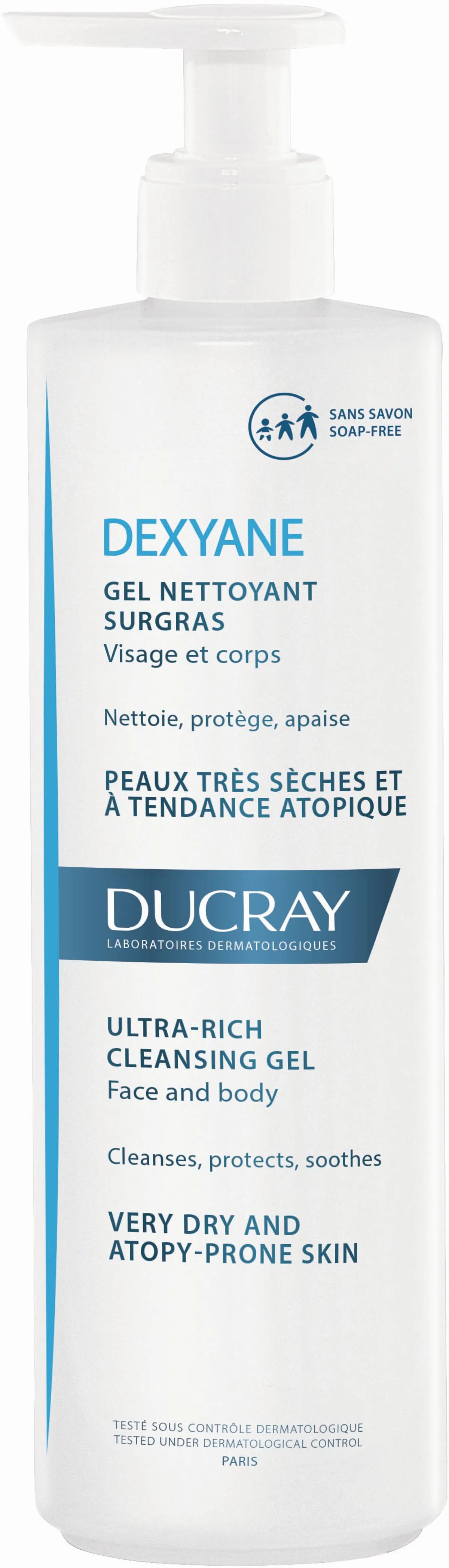 Ducray Dexyane Gel Nettoyant Surgras 400Ml