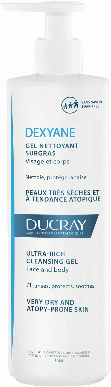 Ducray Dexyane Gel Nettoyant Surgras 400Ml