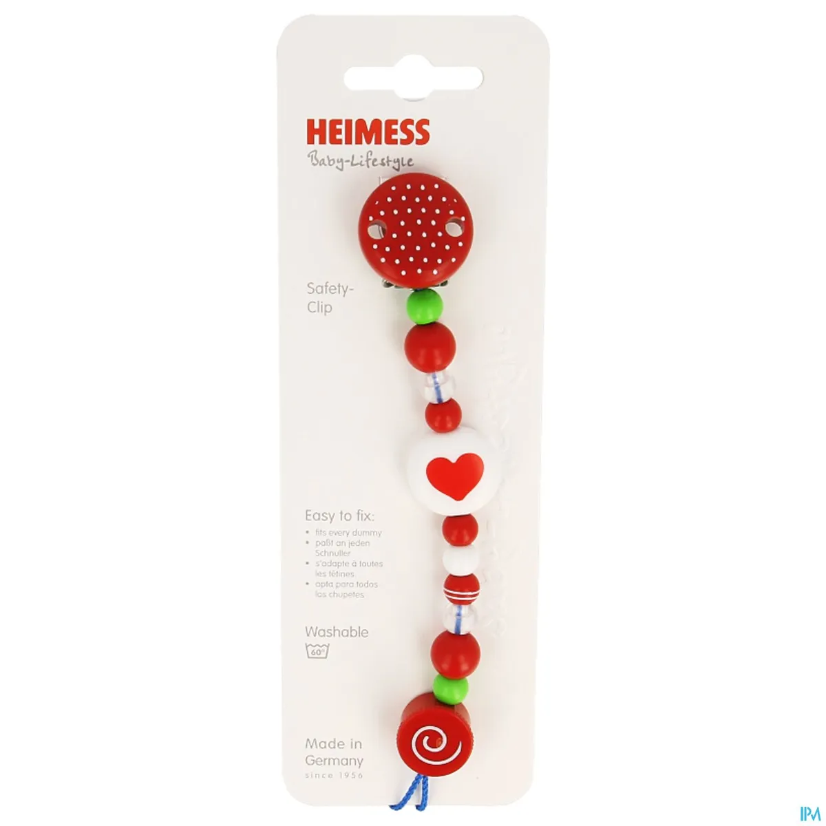 Heimess Fopspeenketting Plastic Hart