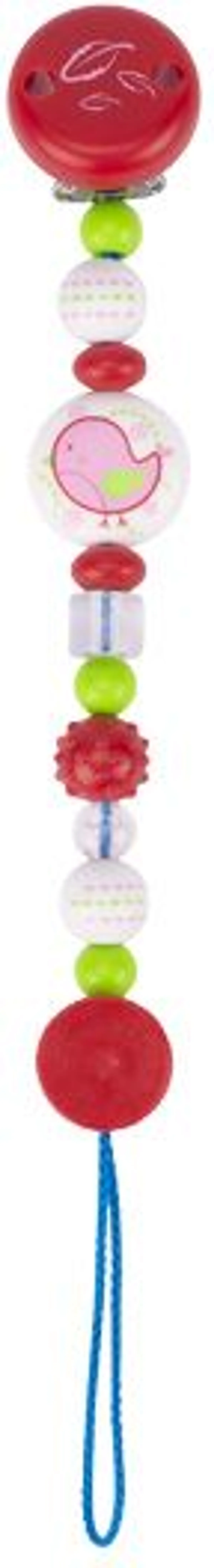 Heimess Attache Sucette Plastc Oiseau Rose