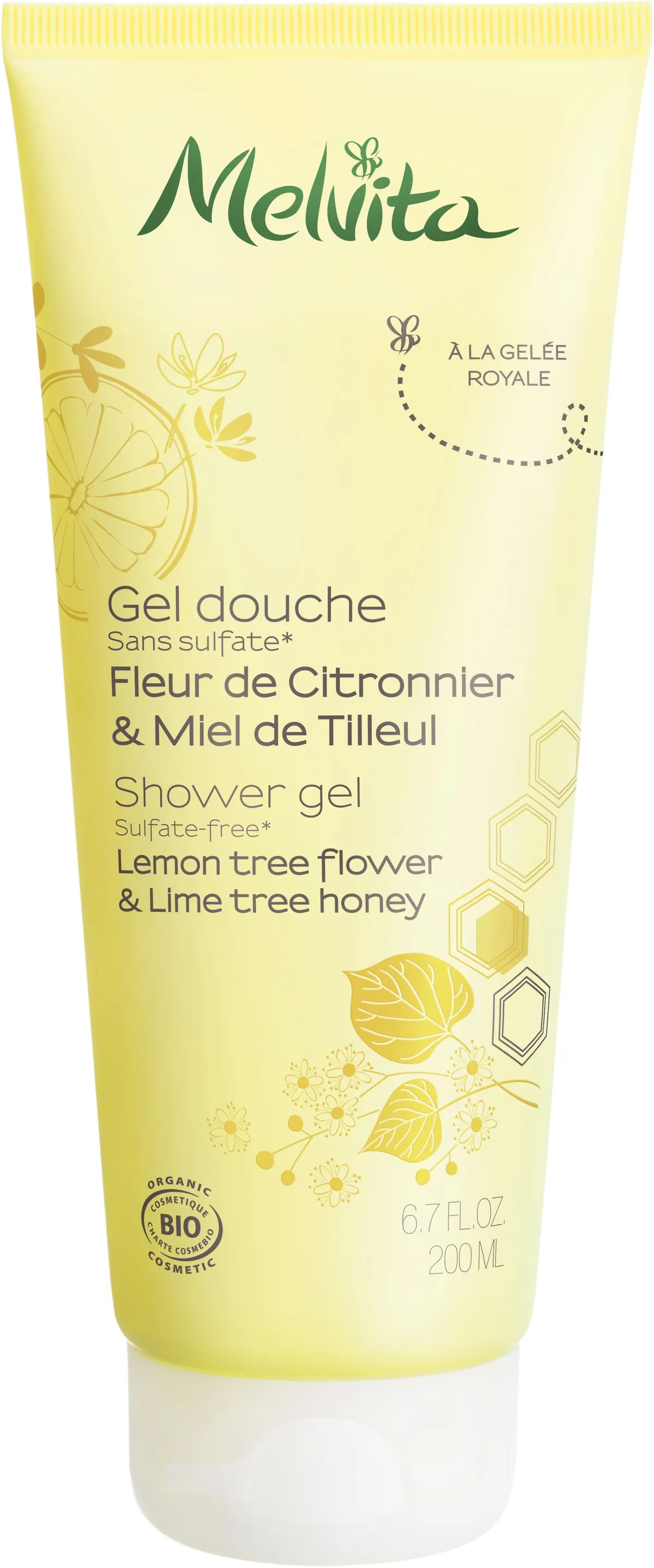 Melvita Gel Douche Citron & Miel de Tilleul 200ml