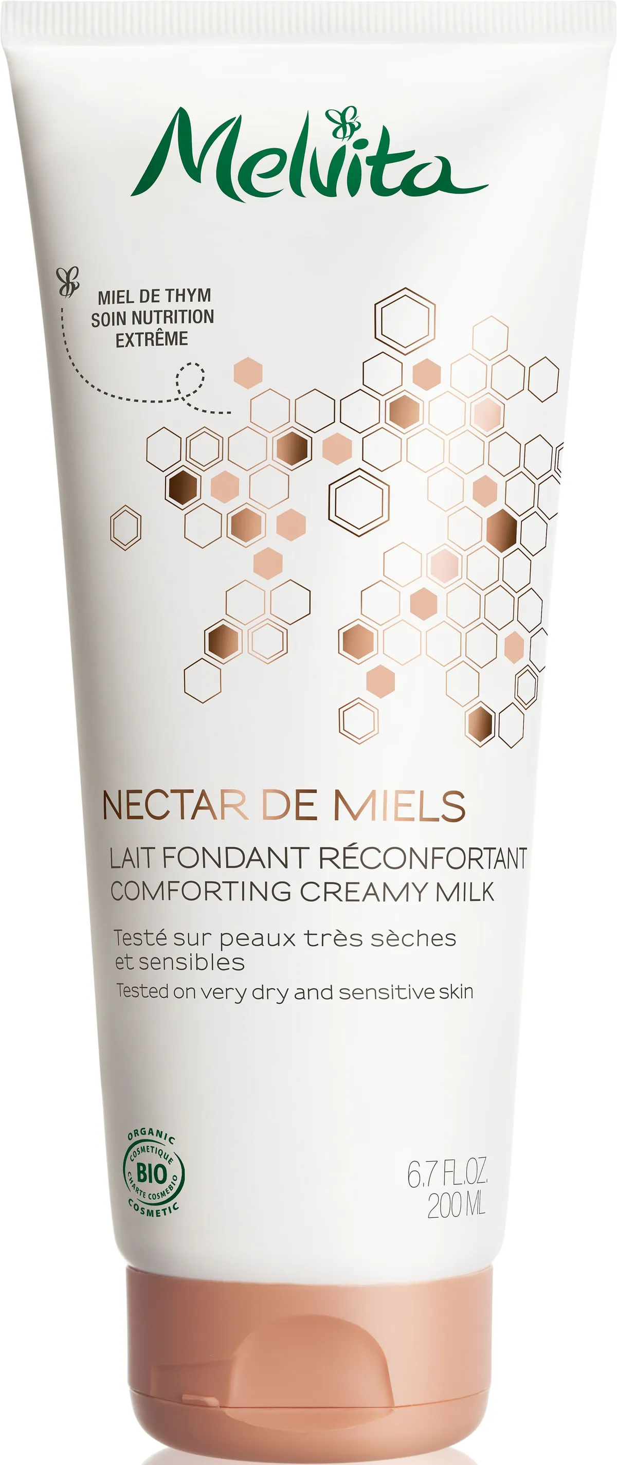 Melvita Nectar de Miels Lait Réconfortant Corps Bio 200ml