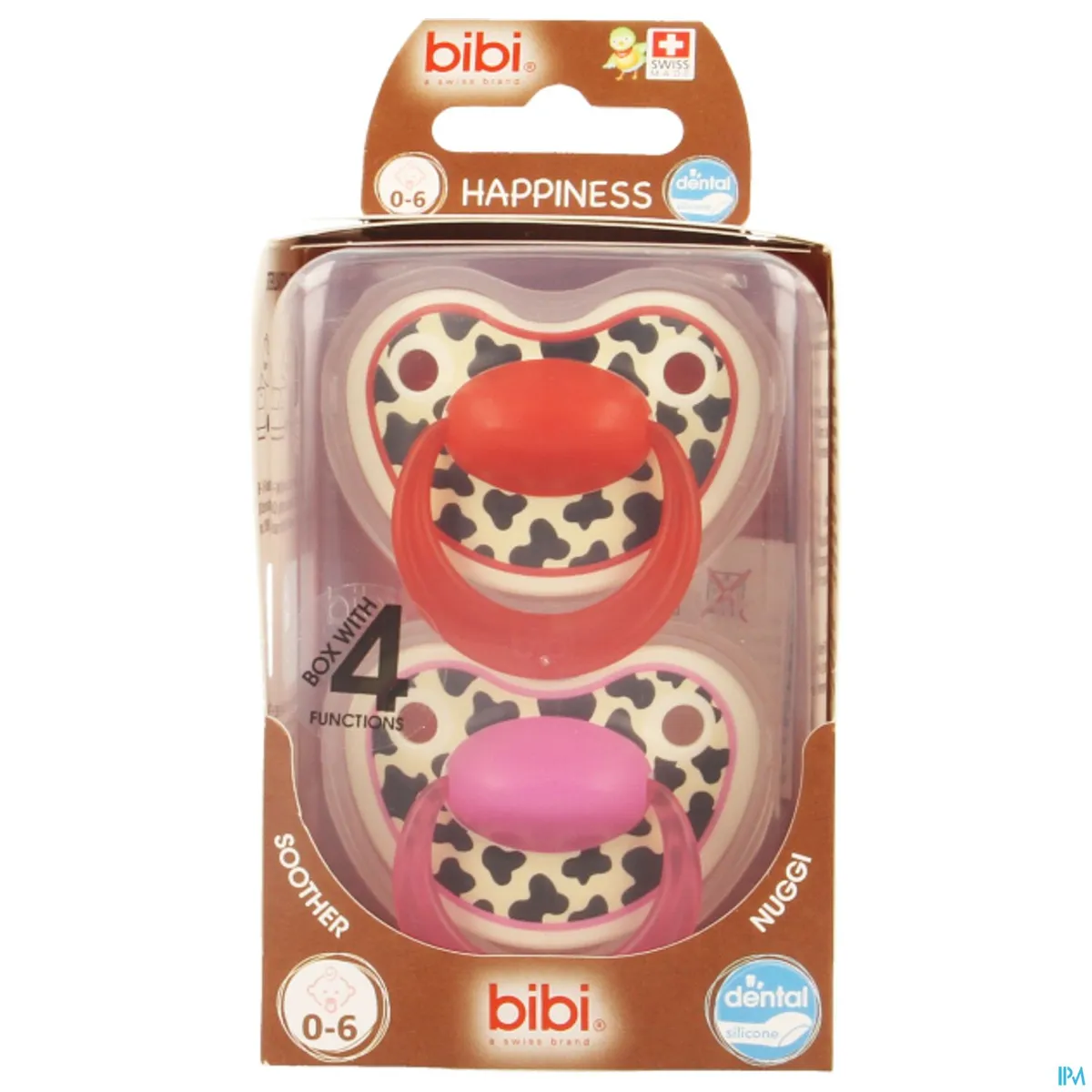 BIBI Happiness Fopspeen Tiger 0-6 maanden Duo