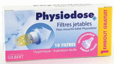 Physiodose 10 Filtres Jetable Mouche Bébé