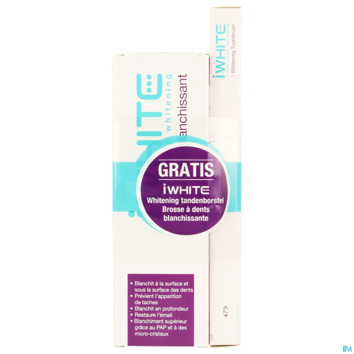 iWhite Instant Whitening Tandpasta 75ml (plus tandenborstel gratis)