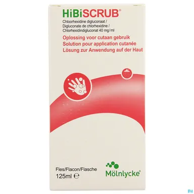 Hibiscrub 40mg/ml Opl Cutaan Gebruik 125ml