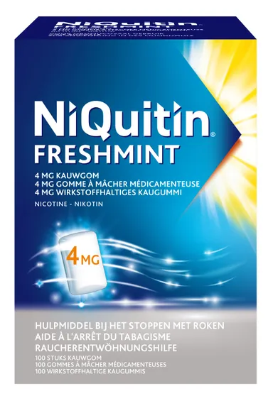 NiQuitin Freshmint 4mg 100 Kauwgommetjes