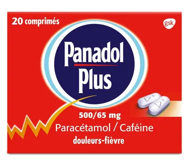 Panadol Plus 500/65 mg 20 Comprimés Pelliculés