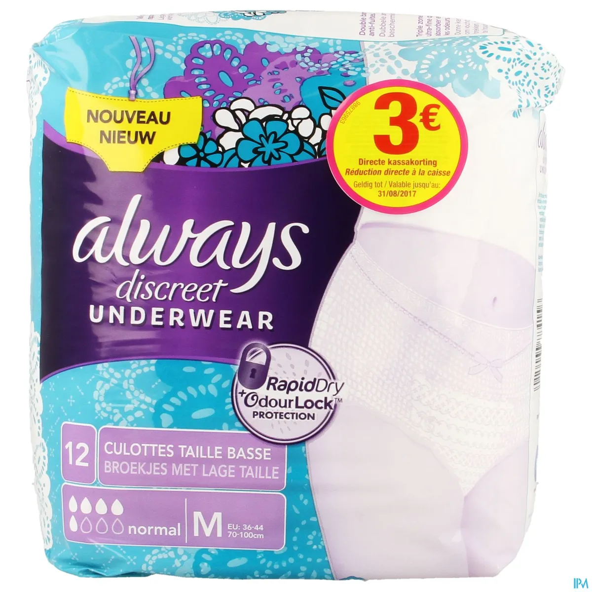 Always Discreet Normal Pants M Lage Taille 12