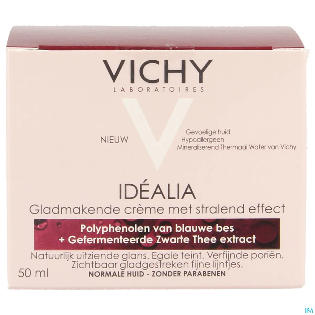 Vichy Idealia Verlichtende Crème Gladmakend Dag Normale tot Gemengde Huid 50ml