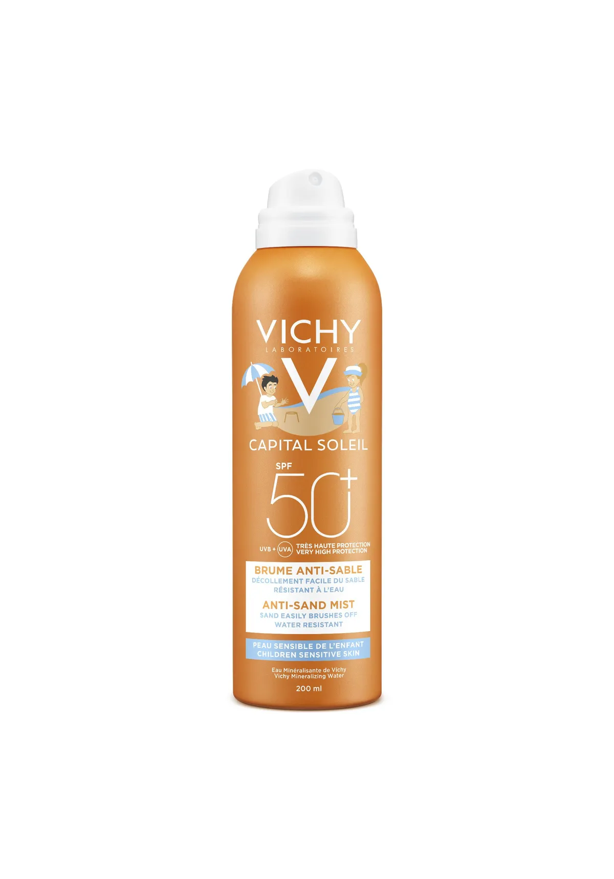 Vichy Capital Soleil Spray Anti-Zand Kinderen SPF50+ 200ml