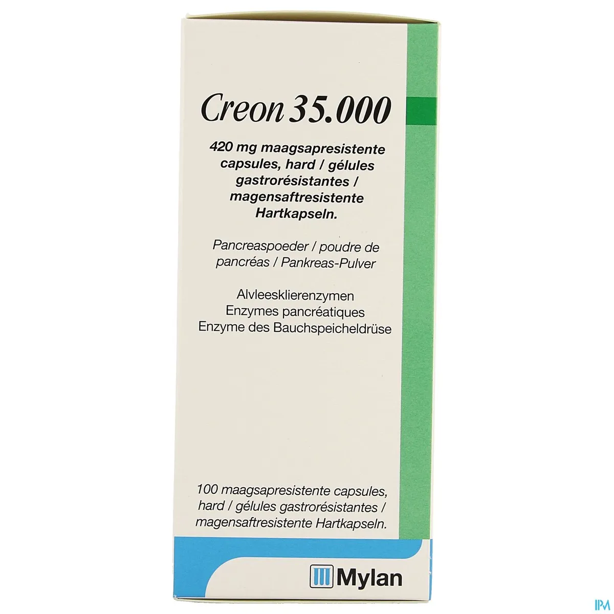 Creon 35000 420mg Maagsapresist Harde Caps 100