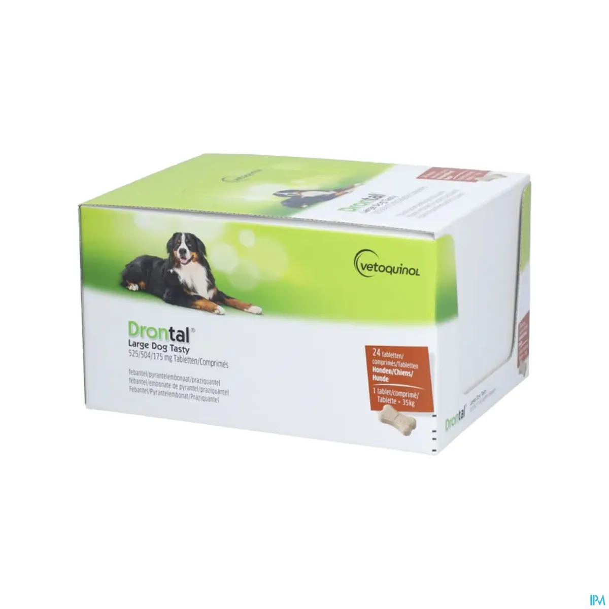 Drontal Large Dog Tasty 525/504/175mgcomp 24