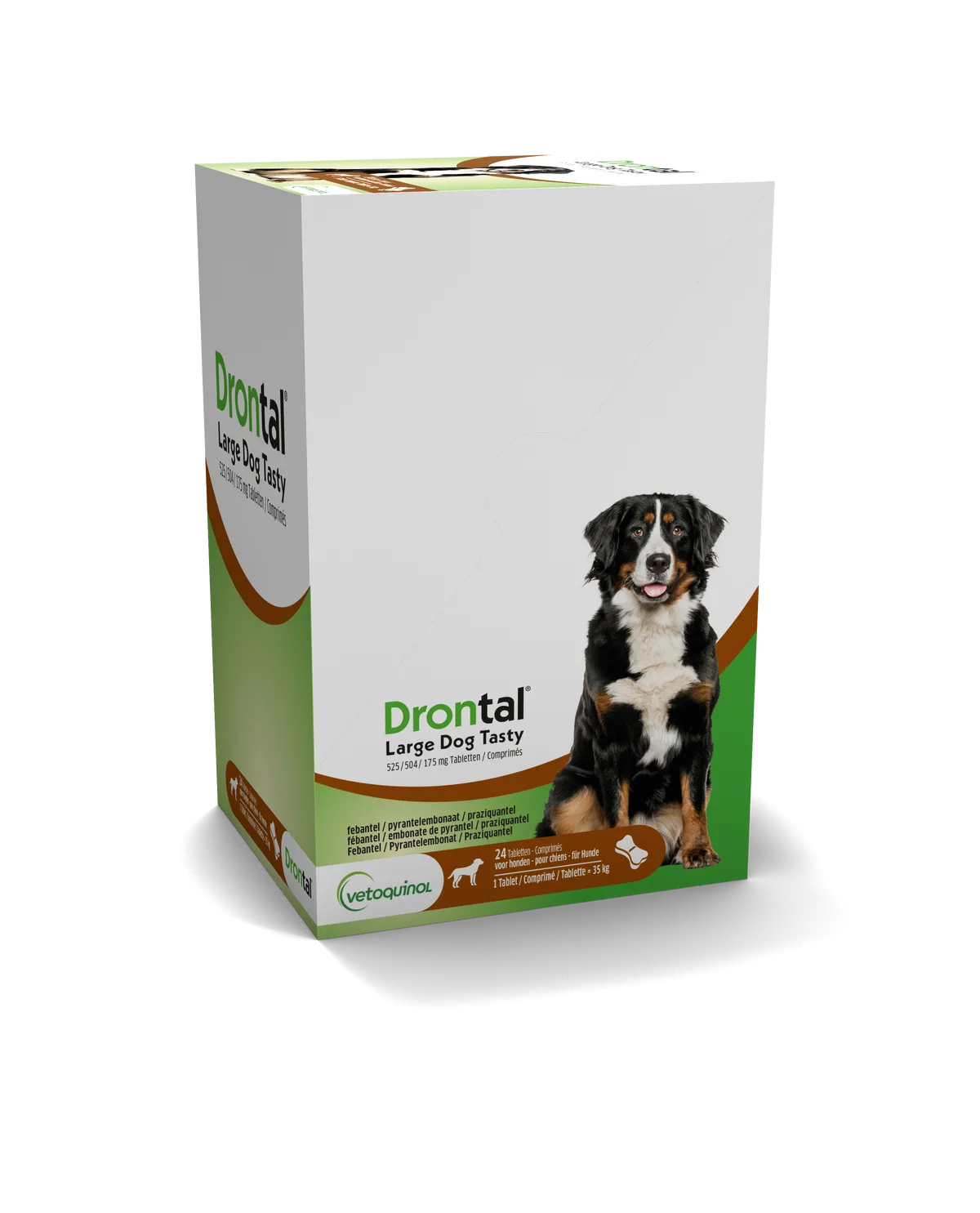 Drontal Large Dog Tasty 525/504/175mgcomp 24