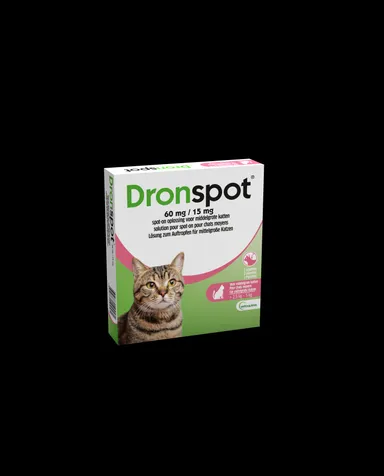 Dronspot 60mg/15mg Spot-on Chat Moyen>2,5-5kg Pip2
