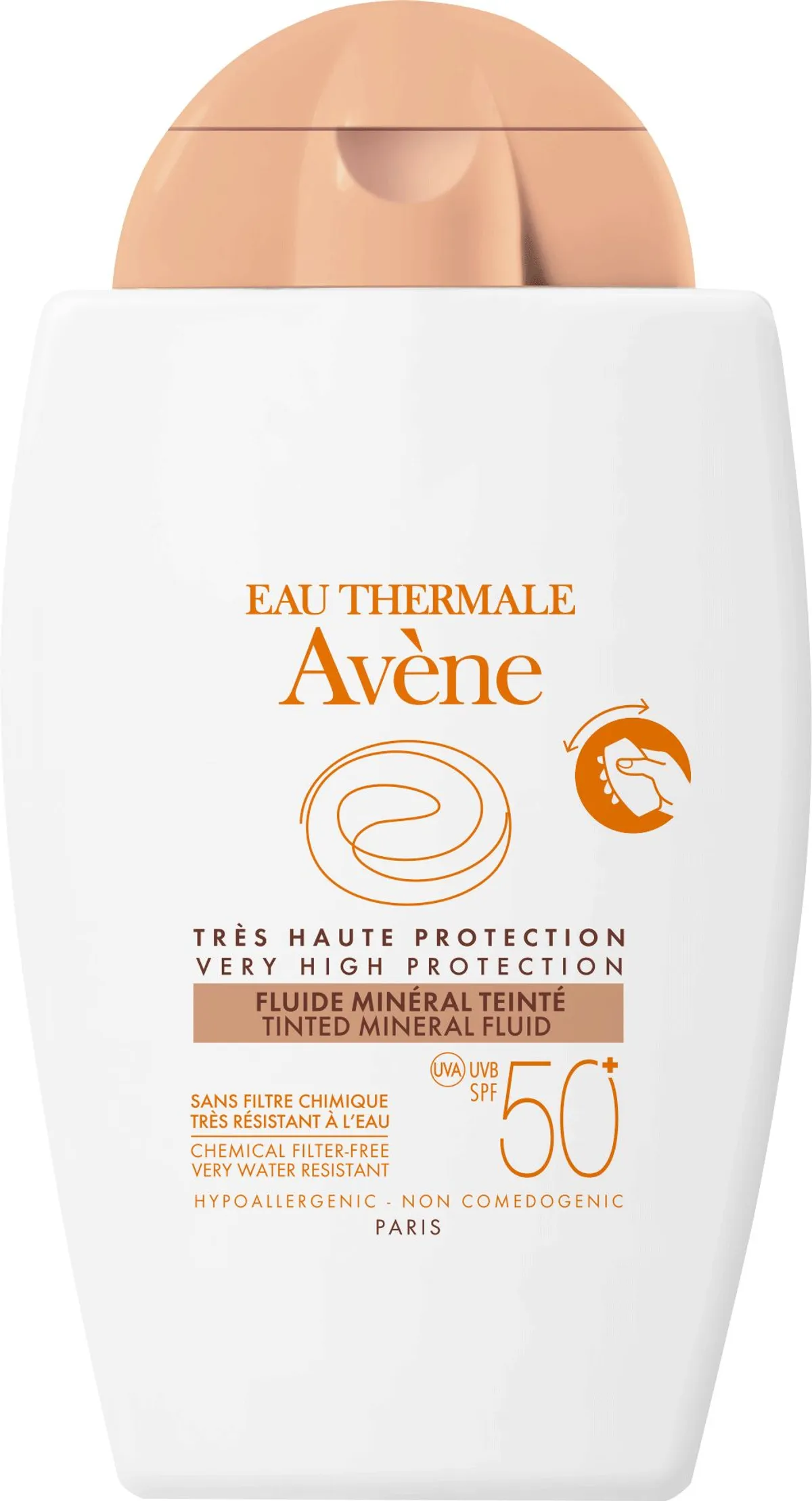 Avène Solaires Minerale Getinte Vloeistof IP50+ 40ml
