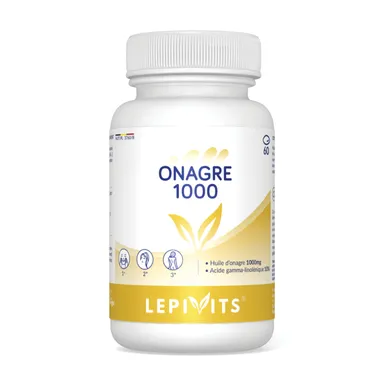 Lepivits Huile d'Onagre 1000mg 60 Gélules