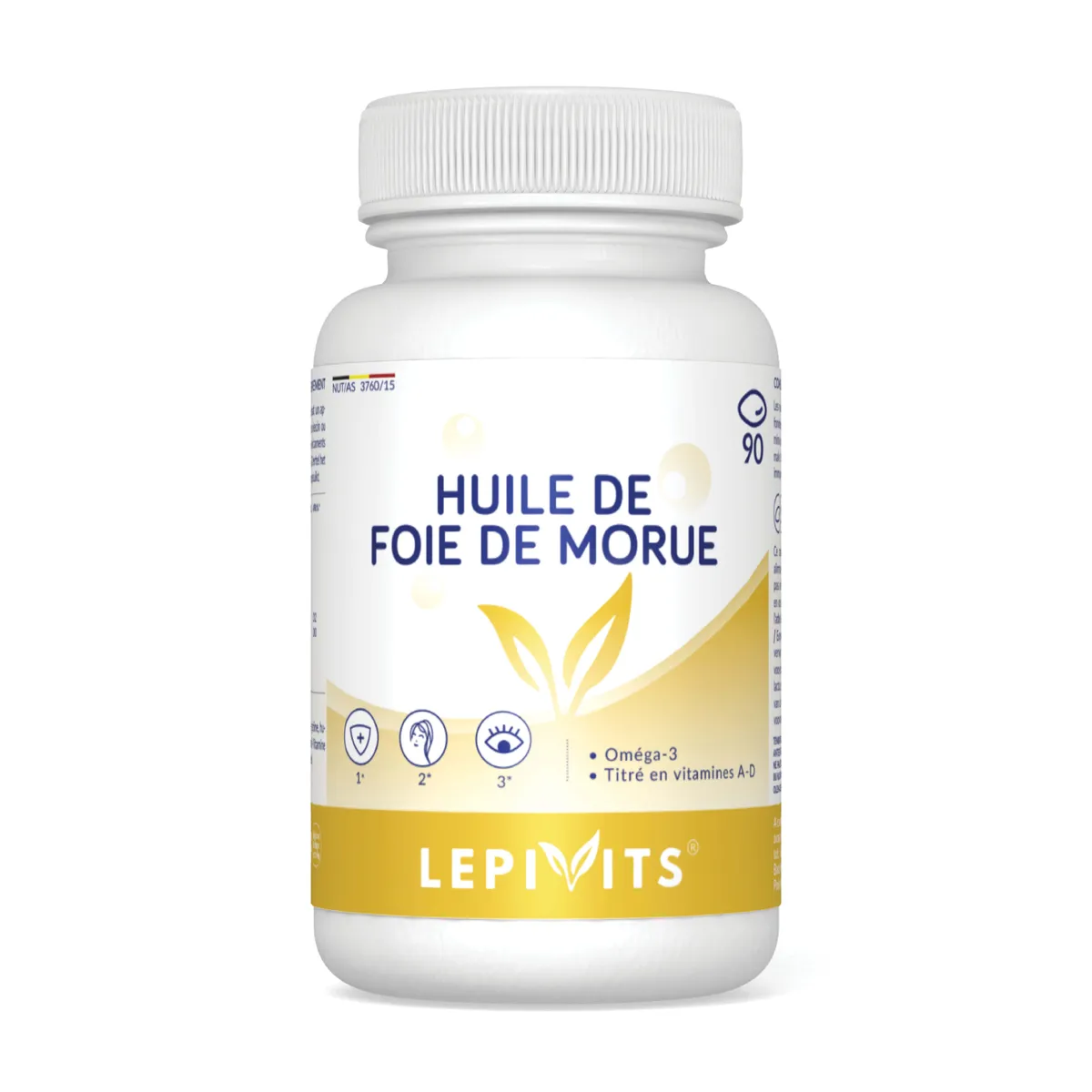 Lepivits Huile de Foie de Morue 90 Gélules