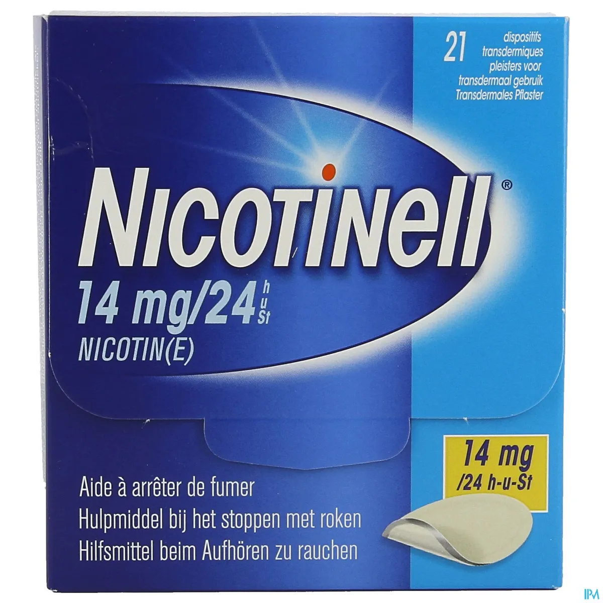Nicotinell 14 mg/24 u 21 Transdermale pleisters