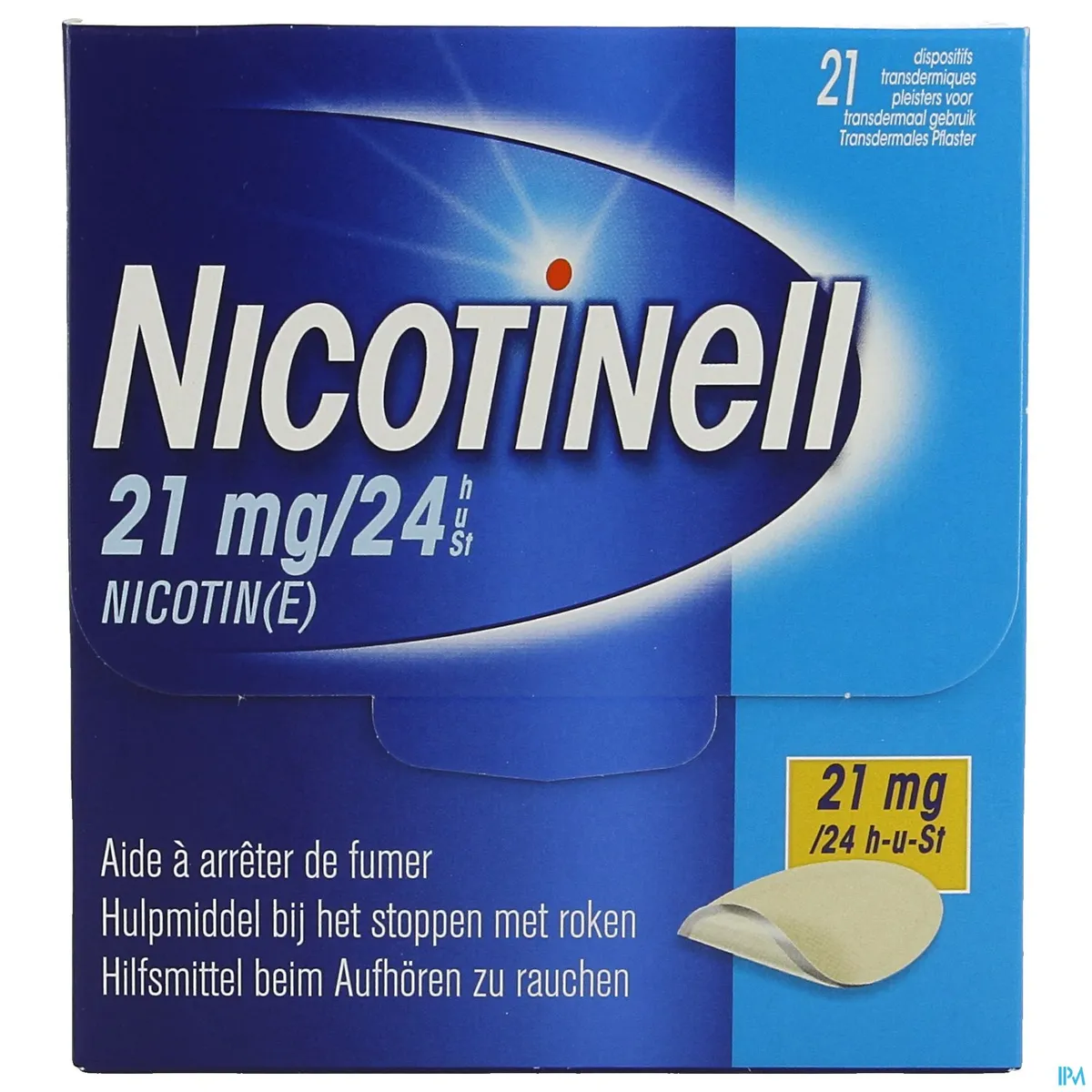 Nicotinell 21 mg/24 u 21 Transdermale pleisters