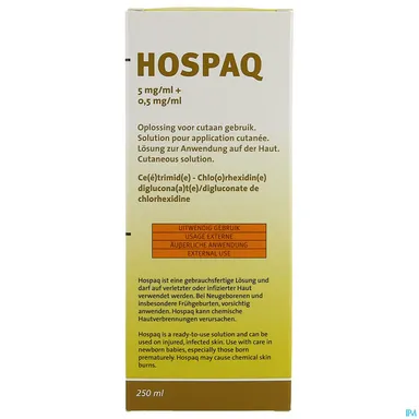 Hospaq 5mg/ml + 0,5mg/ml Solution Cutanée 250ml