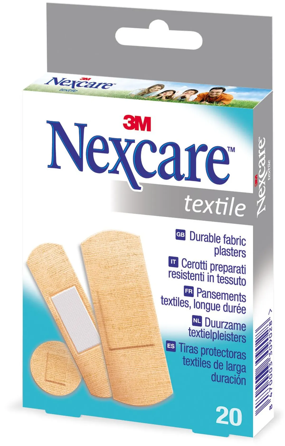 NexCare 3M Textile Strips Assortiment 20 Pansements