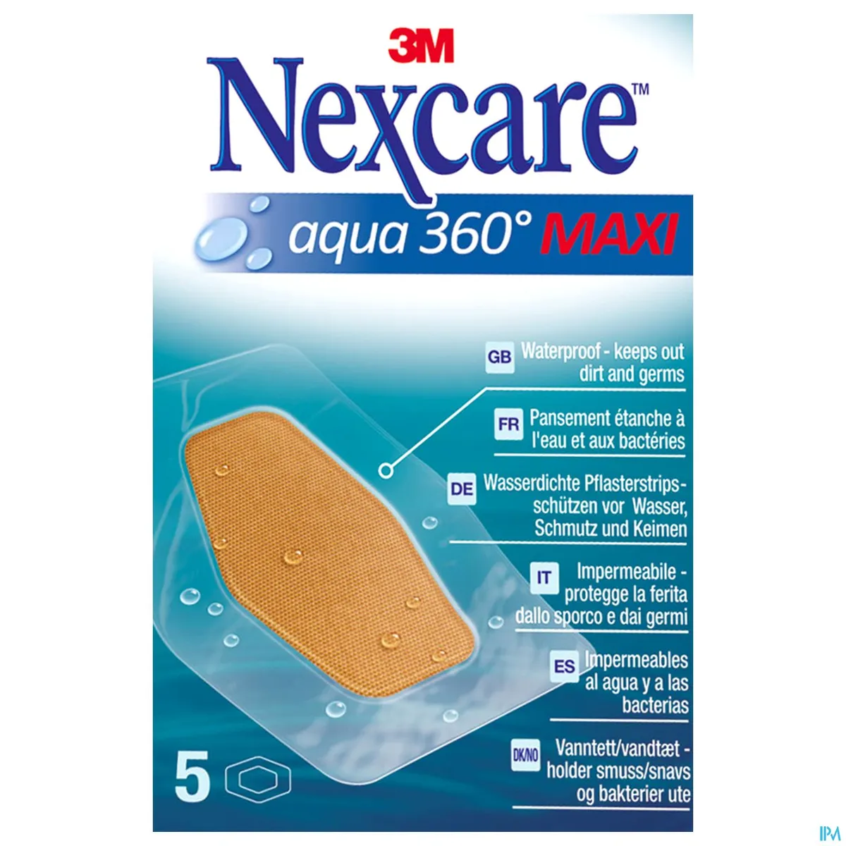 Nexcare 3M Aqua 360 Maxi 5 Pleisters