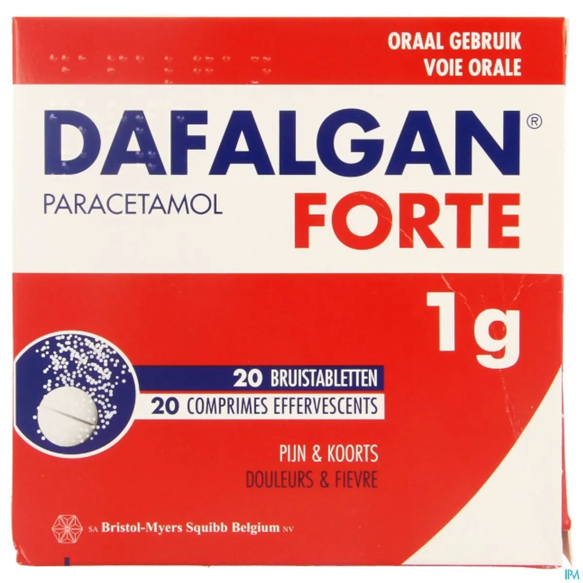 Dafalgan Forte 1 g 20 Bruistabletten