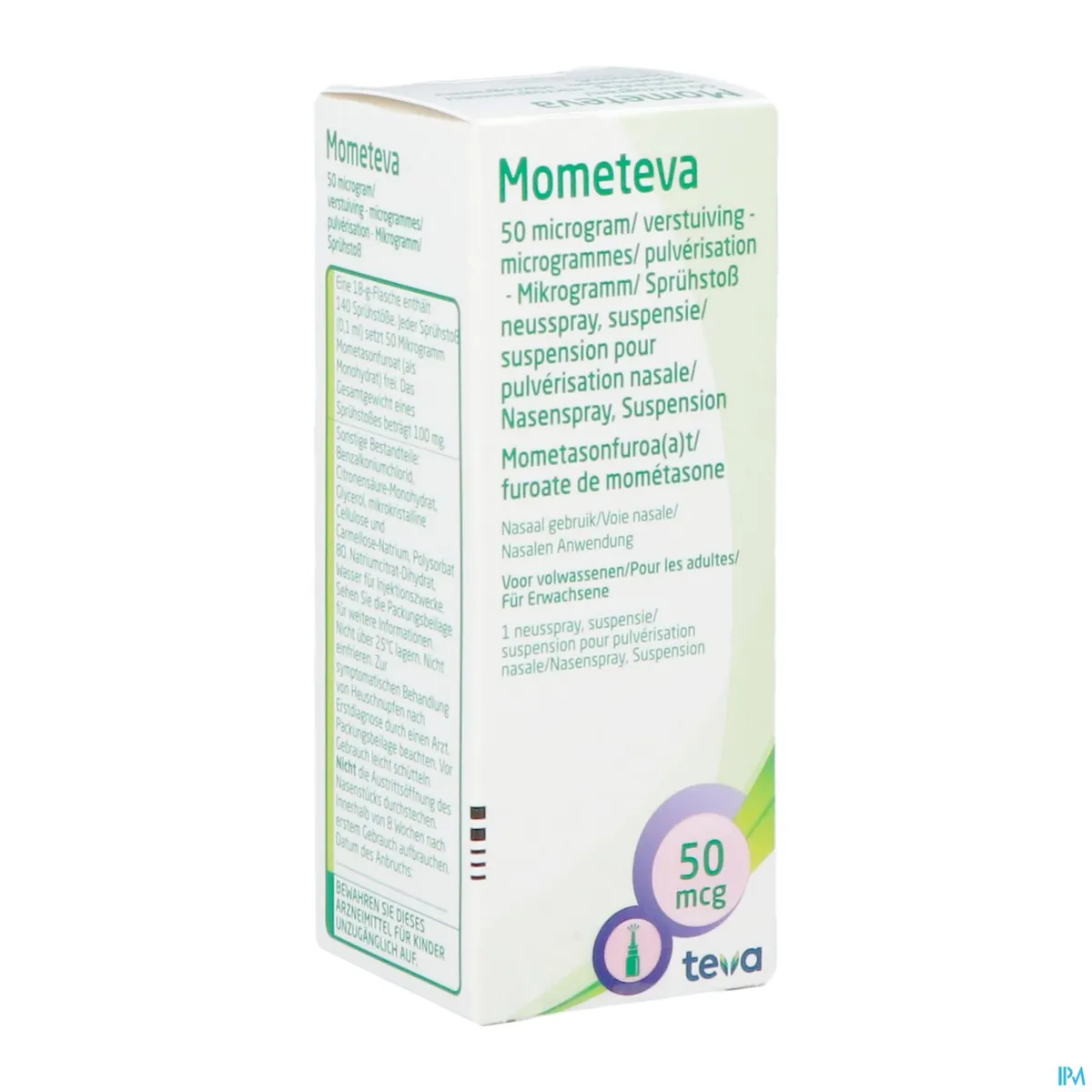 Mometeva Spray Nasal 50 µg/dose 140 Pulvérisations